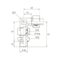 Parker CPI™/A-LOK® BSPP Male Connector for Metric Tube