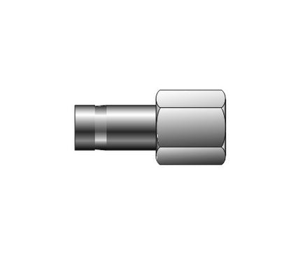 Parker BSPP Female Gauge Adapter - 1/2-14 Thread, 1/2in Tube O.D. - Image 1