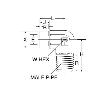 Stainless Steel Male Elbow Pipe Fitting - Image 2