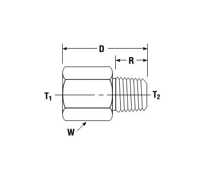 Precision Female BSPP to Male NPT Adapter - Image 2