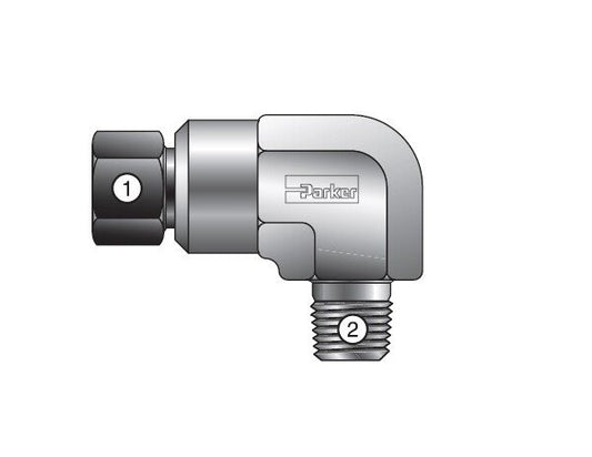 Parker MPI™ Male NPT Elbow Fitting 1/4-3/8 - Image 1