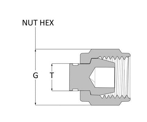 Griplok Brass Tube Fitting Cap & Plug - 1/4 in - Image 2