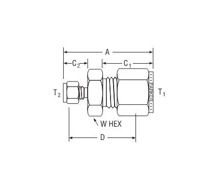 Parker CPI™ Column End Fitting for Fractional Tube - Without Frit, 1/4" x 1/16" - Image 2