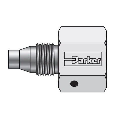 Parker Hannifin Medium Pressure MPI™ Male End to High Pressure C&T Port Fitting - Image 1