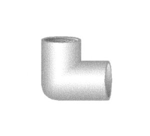 Schedule 40 PVC 90-Degree Elbow Fitting, 2 1/2 inches - Image 1