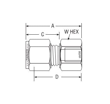 Parker BSPP Metric Tube Gauge Connector - Image 2