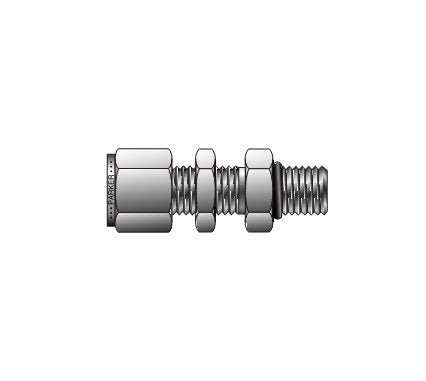 Parker Bulkhead to Conversion Adapter for Fractional Tube - Image 1