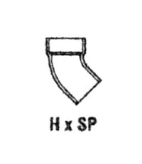 PVC Street 1/8 Bend - 2 Inches, Schedule 80