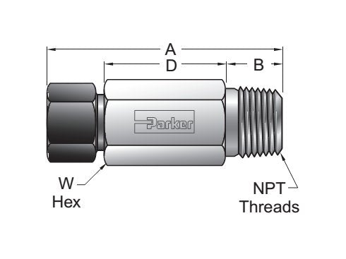 Parker Hannifin FBMP7 MPI™ Male NPT Connector - Image 2