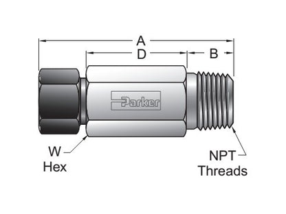 Parker Hannifin FBMP7 MPI™ Male NPT Connector - Image 2