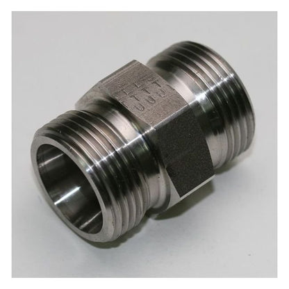 DIN 2353 Compression Straight Coupling - Carbon Steel Body - Image 1