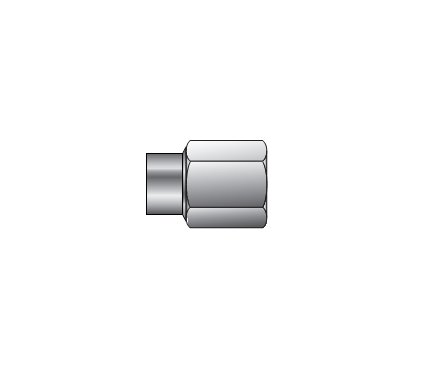 Stainless Steel Female Connector - Socket x FNPT, Tube End Socket, Female Pipe End - Image 1