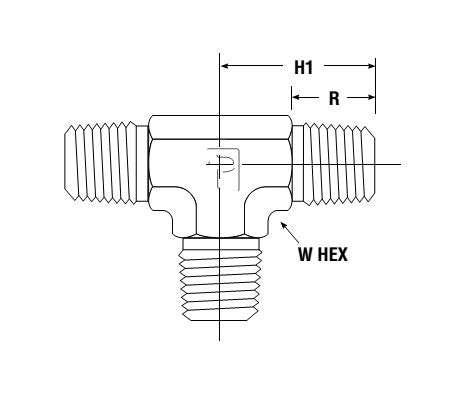 Parker Male Tee Instrumentation Pipe Fittings - Image 2