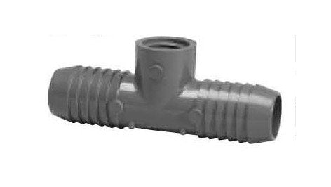 Schedule 80 PVC Combination Tees, 3/4 inch, Insert x Insert x FIPT - Image 1