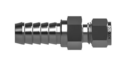 Duolok Brass Hose Barb Connector 1/8" - Image 1