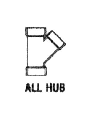 Wye PVC DWV Fitting, 2 inches, Pack of 25 - Image 1