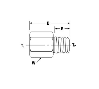 Female BSPP to Male NPT Adapter - ISO Conversion Fittings - Image 2
