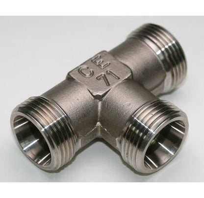 Carbon Steel Equal Tee - 6.0mm DIN 2353 Compression Fitting - Image 1