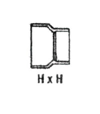 Schedule 80 PVC Reducing Coupling - 4 x 3 inches