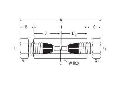 Parker CPI™/A-LOK® Union Connector - Low Dead Volume Fitting for Fractional Tube - Image 2
