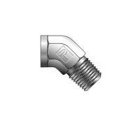 Parker Street Elbow 45° SVE, FNPT to MNPT, 3/8 NPT Thread, 316 Stainless Steel