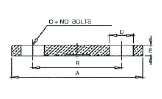 2-Inch Brass Blind Flange - Image 1