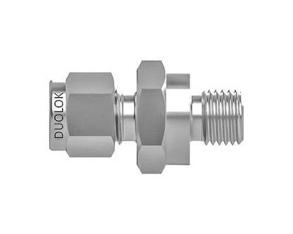 Duolok O-Ring Seal Straight Thread Connector - 5/16 Tube x O-ring, 316 SS - Image 1