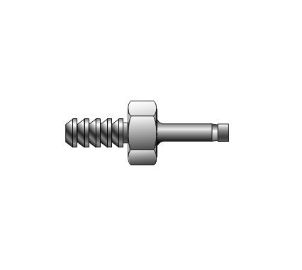 Parker CPI™/A-LOK® Barbed Connector to Tube Adapter - Fractional Tube, 3/8 in - Image 1