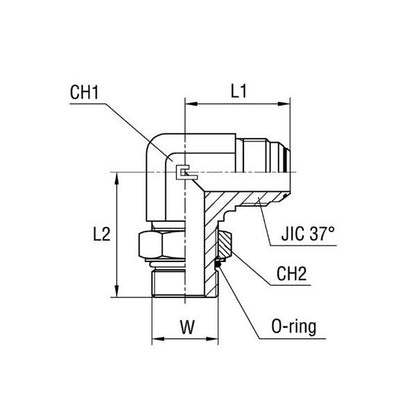 Parker CPI™/A-LOK® NPT Male Branch Tee for Metric Tube 6mm x 1/4" - Image 1