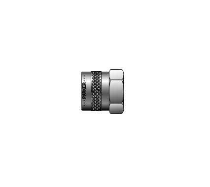 Parker CPI™/A-LOK® Knurled Nut for Fractional Tube (3/8 in, Part# 812-1K) - Image 1