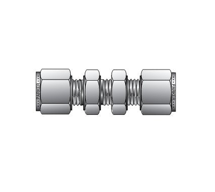 Parker CPI™/A-LOK® Bulkhead Union for 12.0 mm Metric Tube - Image 1
