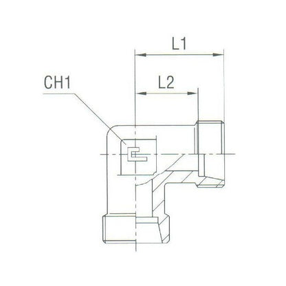 Heavy Duty Carbon Steel Equal Elbow - Body Only DIN 2353 Compression Fitting - Image 2