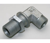 DIN 2353 Bulkhead Elbow - Carbon Steel - 10.0mm Tube - 16x1.5 Thread - 315 Bar
