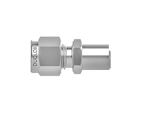 Duolok Tube Socket Weld Union Fitting - Brass, 1/4 Inch - Image 1