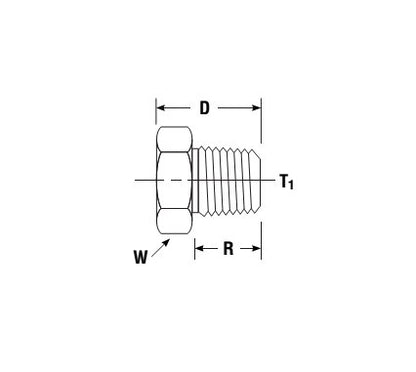 Parker BSP Taper Male Hex Pipe Plug - Image 2