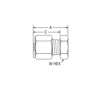Parker CPI™/A-LOK® Tube Fitting Cap for 1 1/4" Tube OD - Image 2