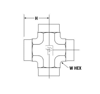 Parker Female Cross FX Instrumentation Pipe Fitting - Image 2