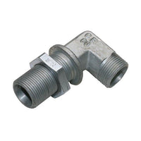Stainless Steel Bulkhead Elbow, 28mm, DIN 2353 Compression Fitting