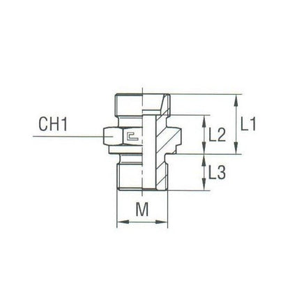 Stainless Steel Male Stud Coupling - Metric Parallel - Image 1