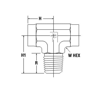 Parker Male Branch Tee MBT Fittings - Image 2