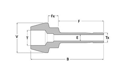 Parker Street Elbow SE NPT Pipe Fitting, Brass/Steel - Image 2