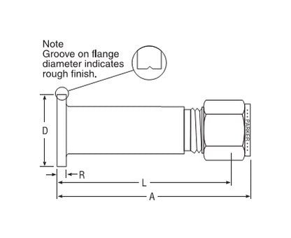 Parker Lapped Joint Tube Adapter for Metric Tube, A-LOK® Connection - Image 2
