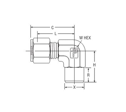 Parker CPI™/A-LOK® Buttweld Elbow for Fractional Tube - Image 2