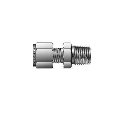 Parker CPI™/A-LOK® BSP Taper Male Connector 1/4" for Fractional Tube - Image 1