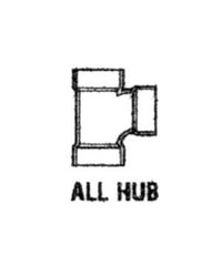 All Hub 6-inch PVC DWV Sanitary Tee