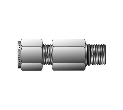 3/4-16 Male Connector to SAE Straight Thread - Instrumentation Pipe Fitting - Image 1