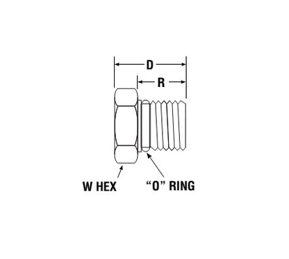 Parker Hex Head Plug P5ON - Straight Thread Adapter - Image 2