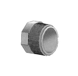 3/8 inch Schedule 80 PVC Male Iron Pipe Thread Plug - Pack of 25 - Image 1