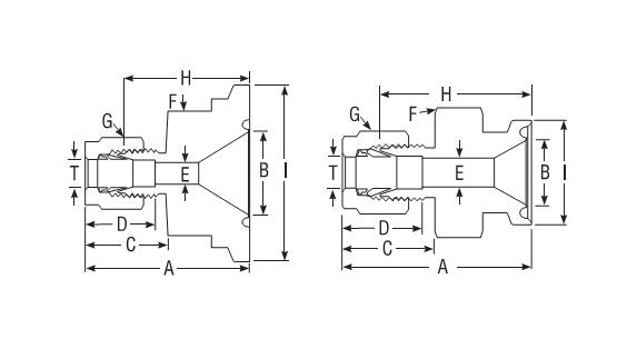 Parker CPI™/A-LOK® Sanitary Flange Fitting for Fractional Tube - Image 2