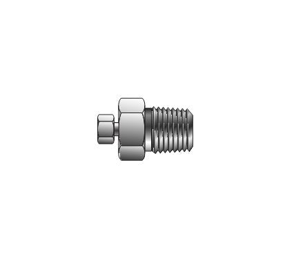 Parker CPI™/A-LOK® Male Connector for Fractional Tube - Low Dead Volume - Image 1